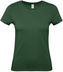 B and C Női rövid ujjú póló B&C #E150 /women T-Shirt -XS, Sötétzöld