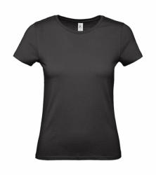 B and C Női rövid ujjú póló B&C #E150 /women T-Shirt -2XL, Fekete