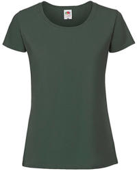 Fruit of the Loom Női póló Rövid ujjú Fruit of the Loom Lady-Fit Ringspun Premium T - 2XL, Sötétzöld