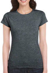 Gildan Női póló Csapott ujjú Gildan Softstyle Ladies' T-Shirt - S, Sötét heather szürke