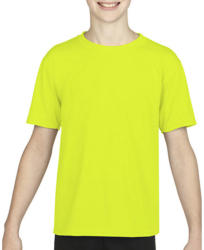 Gildan Gyerek póló Rövid ujjú Gildan Gildan Performance Youth T-Shirt - S (116/128), Safety zöld