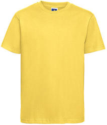 Russell Gyerek rövid ujjú póló Russell Europe Kids' Slim T-Shirt -XS (34), Sárga
