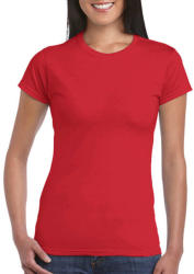 Gildan Női póló Csapott ujjú Gildan Softstyle Ladies' T-Shirt - L, Piros