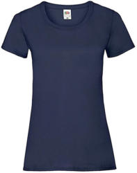 Fruit of the Loom Női póló Csapott ujjú Fruit of the Loom Valueweight T Lady-Fit - XS (8), Sötétkék (navy)