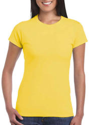 Gildan Női póló Csapott ujjú Gildan Softstyle Ladies' T-Shirt - S, Daisy (százszorszép sárga)