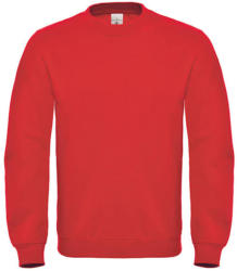 B&C Collection Uniszex pulóver B&C Crew Neck Sweatshirt - WUI20 - L, Piros