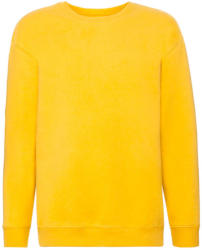 Fruit of the Loom Gyerek Pulóver Hosszú ujjú Fruit of the Loom Premium Set-In Sweat Kids - 128 (7-8), Napraforgó sárga