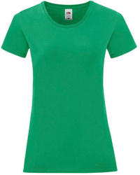 Fruit of the Loom Női rövid ujjú póló Fruit of the Loom Ladies' Iconic 150 T -XS, Kelly zöld