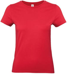 B and C Női rövid ujjú póló B&C #E190 /women T-Shirt -XL, Piros