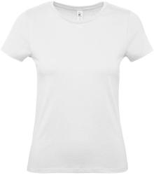 B and C Női rövid ujjú póló B&C #E150 /women T-Shirt -3XL, Fehér