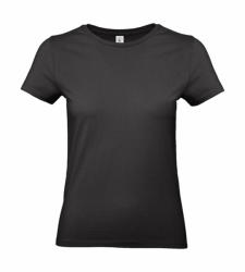 B and C Női rövid ujjú póló B&C #E190 /women T-Shirt -S, Fekete