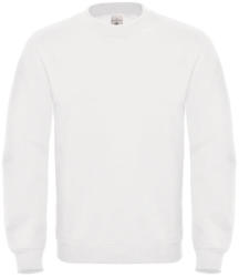 B&C Collection Uniszex pulóver B&C Crew Neck Sweatshirt - WUI20 - 3XL, Fehér