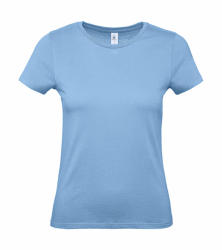 B and C Női rövid ujjú póló B&C #E150 /women T-Shirt -S, Ég kék