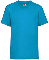 Fruit of the Loom Gyerek póló Rövid ujjú Fruit of the Loom Valueweight T Kids - 104 (3-4), Azur kék