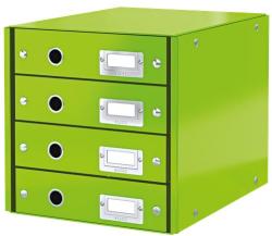 LEITZ Irattároló, laminált karton, 4 fiókos, LEITZ Click&Store , zöld (E60490054)