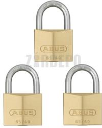 Abus 719/40 Triples 3 db-os egyforma kulcsos lakat szett