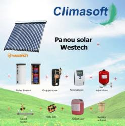 Westech Pachet Westech HY-H58 panou solar cu 30 tuburi vidate si boiler bivalent 200 litri (PAC.HY30-B200)