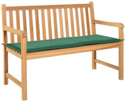 vidaXL Pernă de bancă de grădină, verde, 120x50x3 cm, textil oxford (43206)