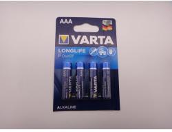 VARTA LR03, AAA 1.5V Longlife Power 4903 baterii alcaline set 4 bucati Baterii de unica folosinta
