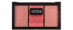 Gabriella Salvete Trio Blush Palette fard de obraz 15 g pentru femei 02 Rose