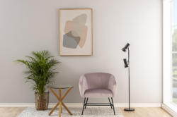 Dkton Stílusos fotel Nyasia - világos rózsaszín