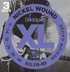D'Addario EXL115-3D Corzi chitare electrice (EXL115-3D)