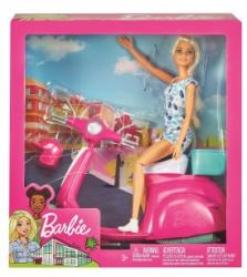Mattel Barbie cu scooter GBK85