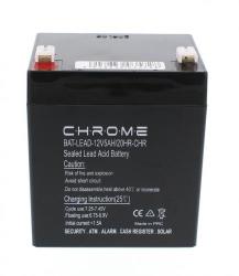 Chrome Battery Acumulator plumb acid Chrome 12V 5AH 90x70x101mm (BAT-LEAD-12V5AH-CHR)