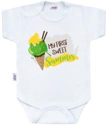 New Baby Body nyomtatással New Baby MY FIRST SWEET Summer zöld 3-6 hó (68 cm)