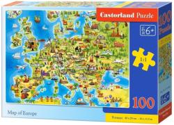Castorland Európa térképe 100 db-os (B-111060)