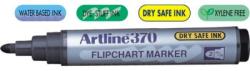 ARTLINE Flipchart marker ARTLINE 370 - Dry safe ink, corp plastic, varf rotund 2.0mm - negru (EK-370-BK) - ihtis