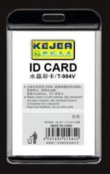 Kejea Suport PP-PVC rigid, pentru ID carduri, 74 x105mm, vertical, KEJEA -alb (KJ-T-985V-WH) - viamond