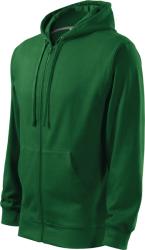 MALFINI Hanorac barbati Trendy Zipper, verde sticla (41006)