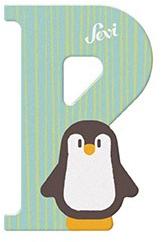Sevi fa betű állatos P - Penguin - minibrands