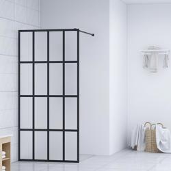 vidaXL Paravan de duș walk-in, 100x195 cm, sticlă securizată mată (145686)