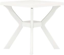 vidaXL Masă de bistro, alb, 70x70x72 cm, plastic (48799)