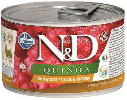 N&D N&D Dog Quinoa Fürj Kókusszal Adult Mini 6x140g