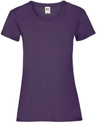 Fruit of the Loom Női póló Csapott ujjú Fruit of the Loom Valueweight T Lady-Fit - XS (8), Lila