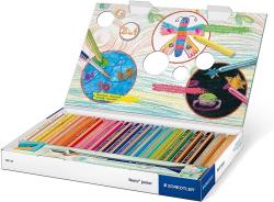 STAEDTLER Creioane colorate 3 in 1 + ascutitoare si pensula, Noris Junior, 18 culori/set Staedtler STA140-C18 (STA140-C18)