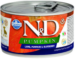 N&D N&D Dog Bárány és Áfonya Sütőtökkel Puppy Mini 6x140g