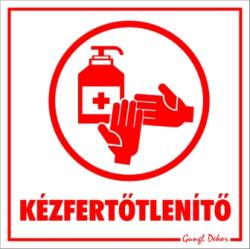  Kézfertőtlenítő kismatrica tábla