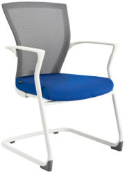 OfficePro Merens White Meeting ergonomikus irodai tárgyalószék Szín: kék