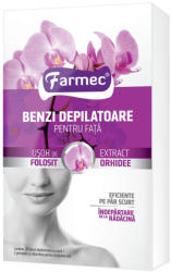 Farmec Benzi depilatoare pentru fata Farmec cu extract de orhidee 10 x 2 buc