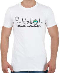 printfashion #foodservice - Férfi póló - Fehér (2509990)