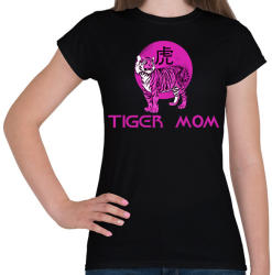 printfashion tiger mom - Női póló - Fekete (2504880)