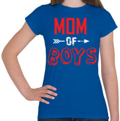 printfashion Mom of boys - Női póló - Királykék (2488646)