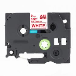 Compatibil Banda compatibila Brother TZ-FX222 / TZe-FX222, 9mm x 8m, flexi, text rosu / fundal alb (TZe-FX222)