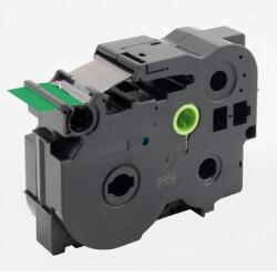 Compatibil Banda compatibila Brother TZ-FX761 / TZe-FX761, 36mm x 8m, flexi, text negru / fundal verde (TZe-FX761)