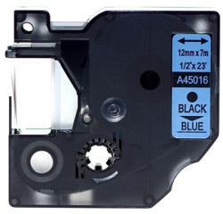 Compatibil Banda compatibila Dymo 45016, S0720560, 12mm x 7m text negru / fundal albastru