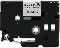Compatibil Banda compatibila Brother TZ-S261 / TZe-S261, 36mm x 8m, puternic adeziva, text negru / fundal alb (TZS261)